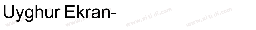 Uyghur Ekran字体转换